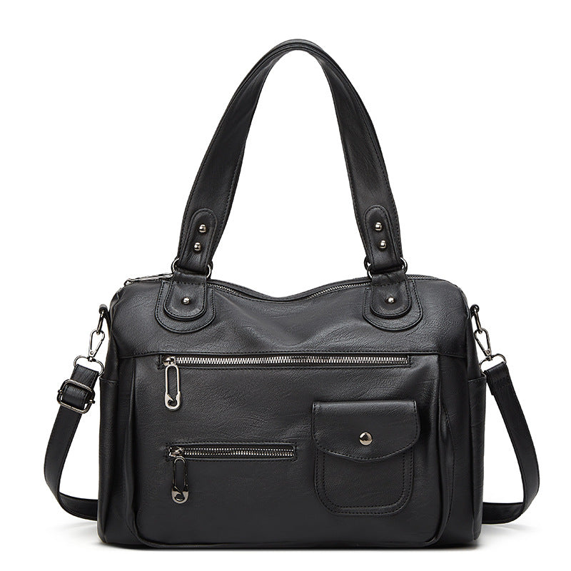 Damen Henkeltasche mit praktischem Fächerdesign und komfortablem Schulterriemen Nord Taschen