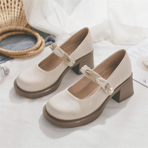 Damen Elegante Plateau-Pumps mit Schleifen-Detail Nord Taschen