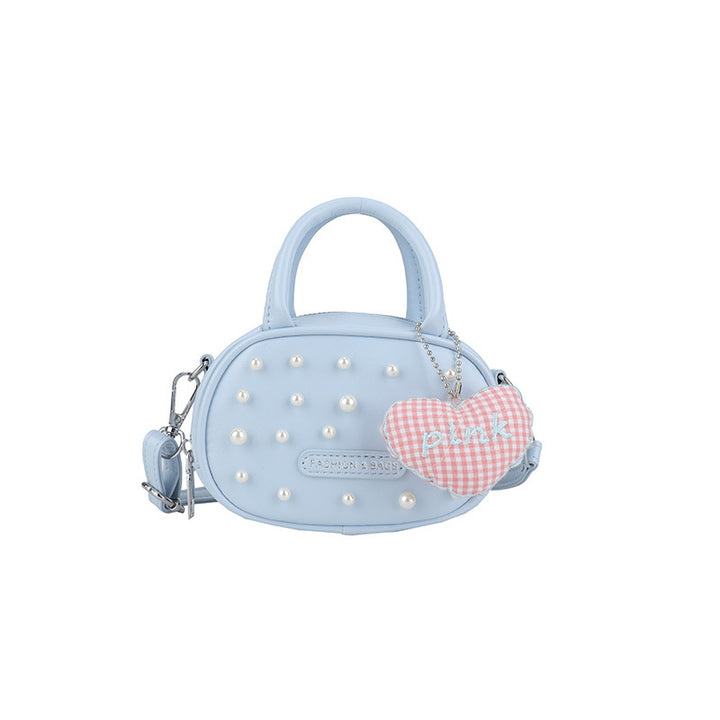 Damen trendige Mini-Handtasche mit auffälligen Perlenapplikationen Nord Taschen