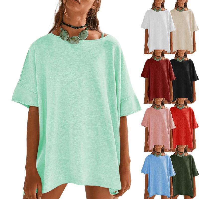 Damen Oversized Relaxed Fit T-Shirt