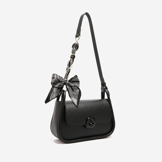 Damen Umhängetasche mit modischem Schleifenakzent und eleganter Struktur Nord Taschen