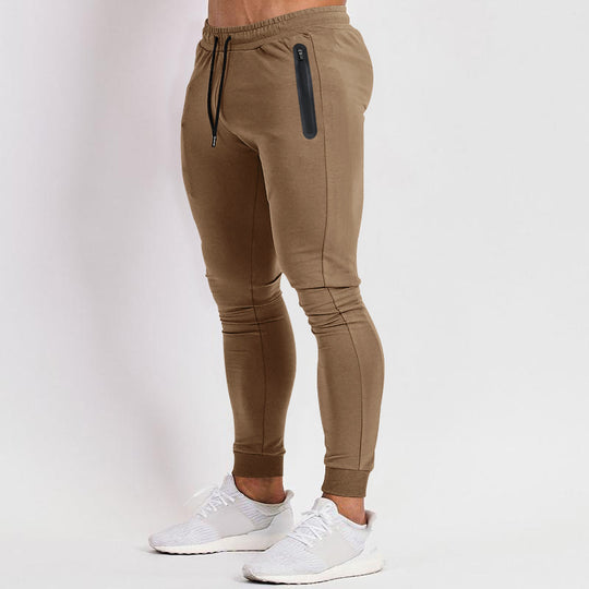 Herren schmal geschnittene Jogginghose mit Reißverschlusstaschen und Kordelzug Nord Taschen