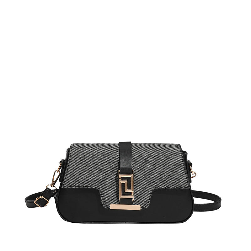 Damen elegante Umhängetasche mit strukturiertem Obermaterial und stilvollem Verschluss Nord Taschen