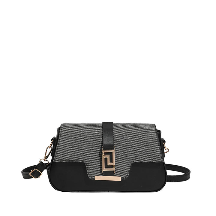 Damen elegante Umhängetasche mit strukturiertem Obermaterial und stilvollem Verschluss Nord Taschen