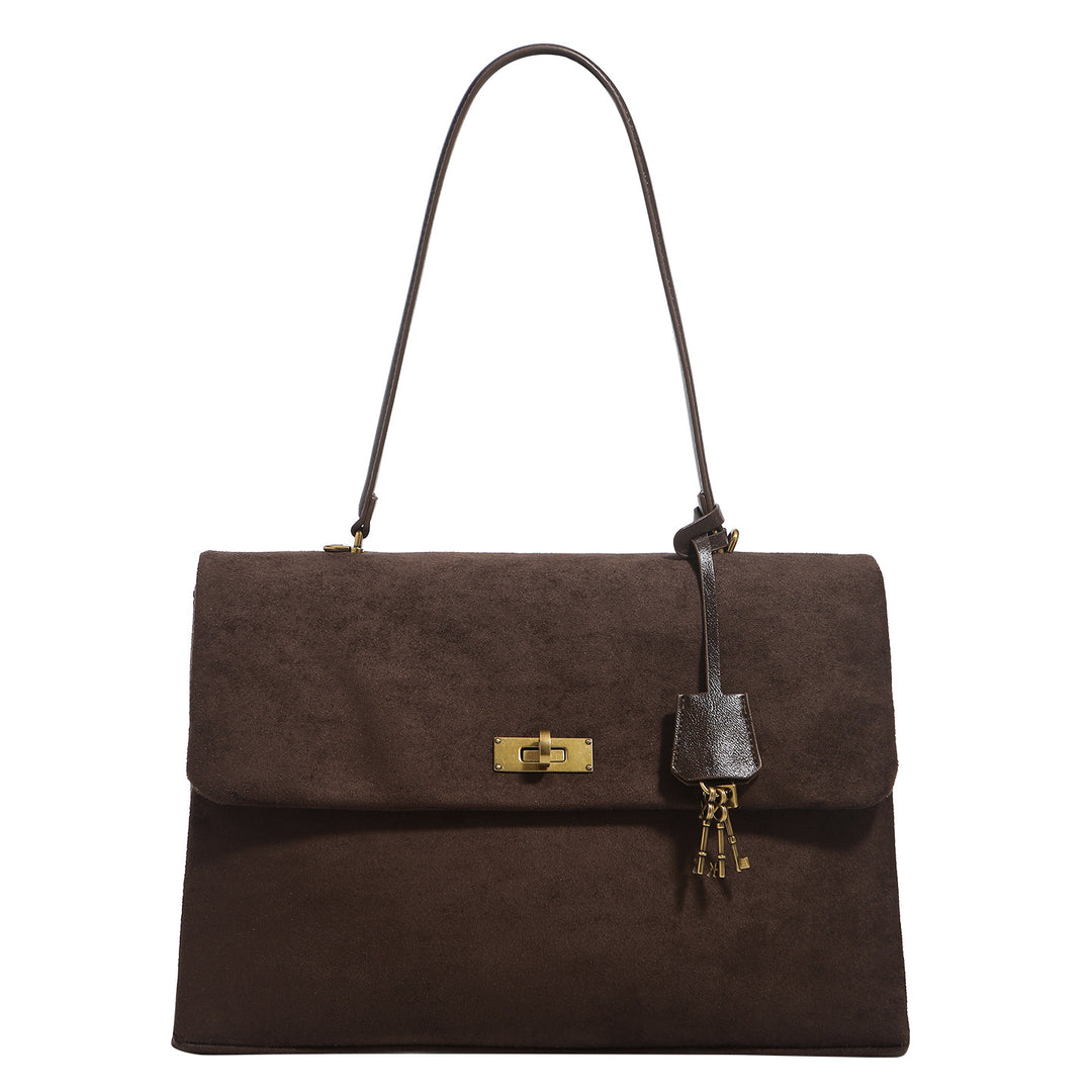 Damen elegante Handtasche aus weichem Wildleder Nord Taschen