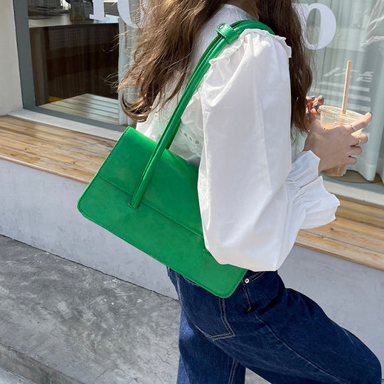 Damen Handtasche mit strukturiertem Kunstleder und stilvollem Klappenverschluss Nord Taschen
