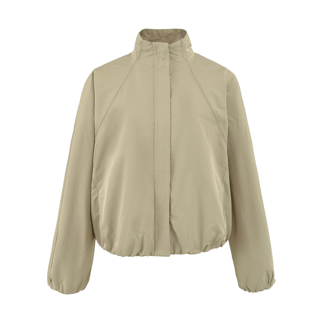 Damen Leichte Regen- und Windjacke mit Stehkragen, verdecktem Reißverschluss und elastischem Saum Nord Taschen