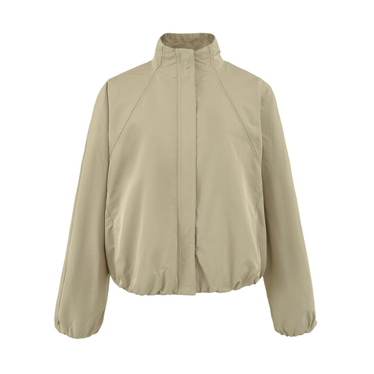 Damen Leichte Regen- und Windjacke mit Stehkragen, verdecktem Reißverschluss und elastischem Saum Nord Taschen