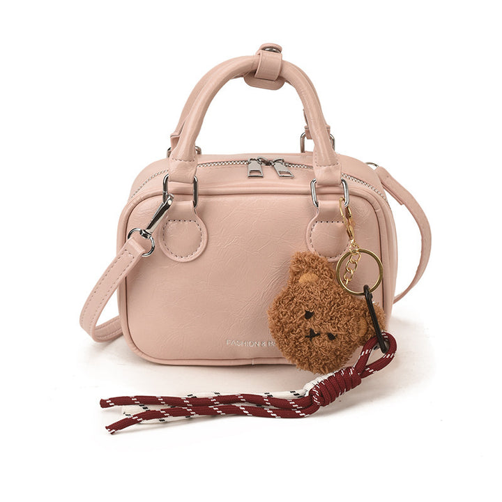 Damen Mini-Handtasche mit niedlichem Anhänger Nord Taschen