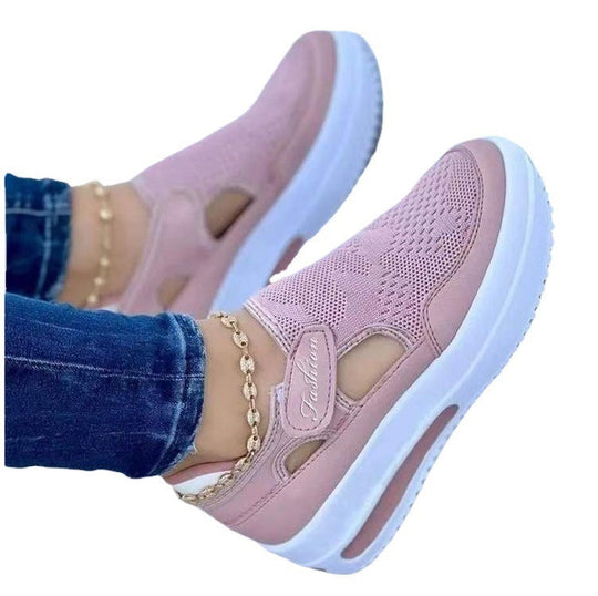 Damen Atmungsaktive Slip-On Freizeitschuhe mit elastischem Einschlupf und rutschfester Sohle Nord Taschen