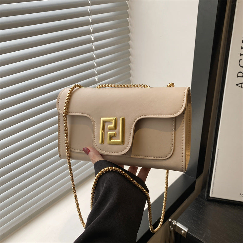 Damen elegante Umhängetasche mit goldenen Akzenten Nord Taschen
