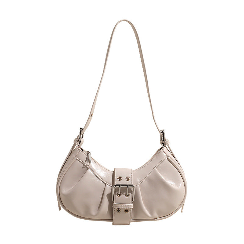 Damen Hobo-Tasche mit raffiniertem Faltendesign und modischem Schnallenakzent Nord Taschen