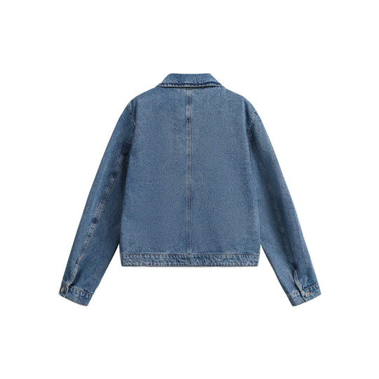 Damen Boxy-Denimjacke Nord Taschen