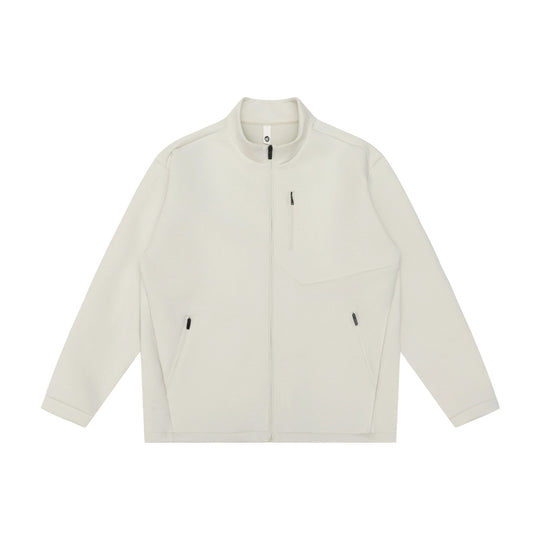 Unisex Minimalistische Kurzjacke mit Stehkragen und funktionalen Reißverschlusstaschen Nord Taschen