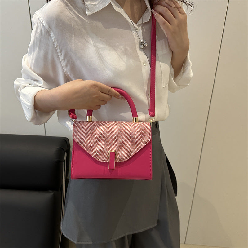 Damen elegante Umhängetasche mit strukturiertem Leder und glänzenden Akzenten Nord Taschen