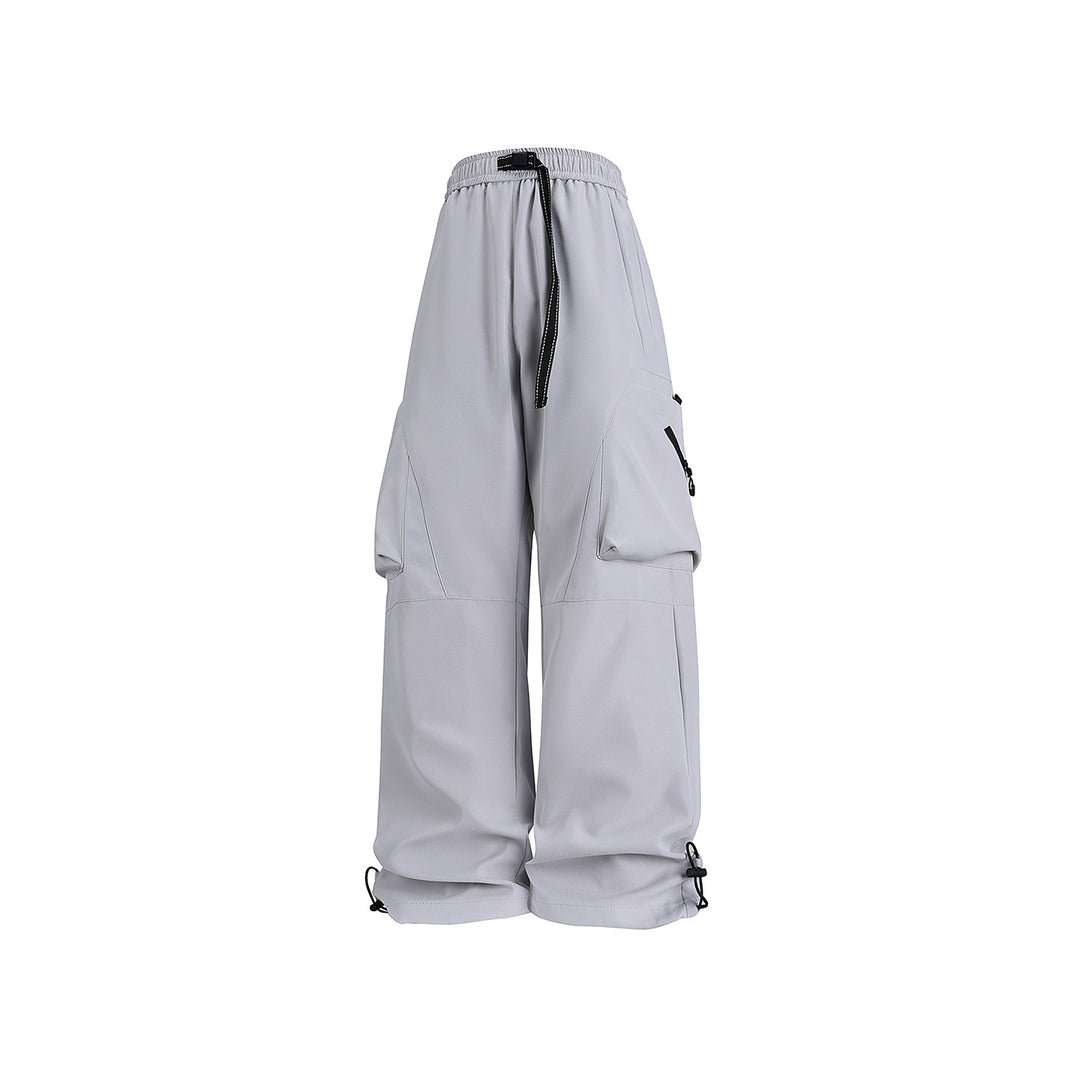 Herren Baggy-Cargo-Hose im Tech-Utility-Stil mit großvolumigen Klapptaschen, elastischem Bund und verstellbarem Kordelsaum Nord Taschen