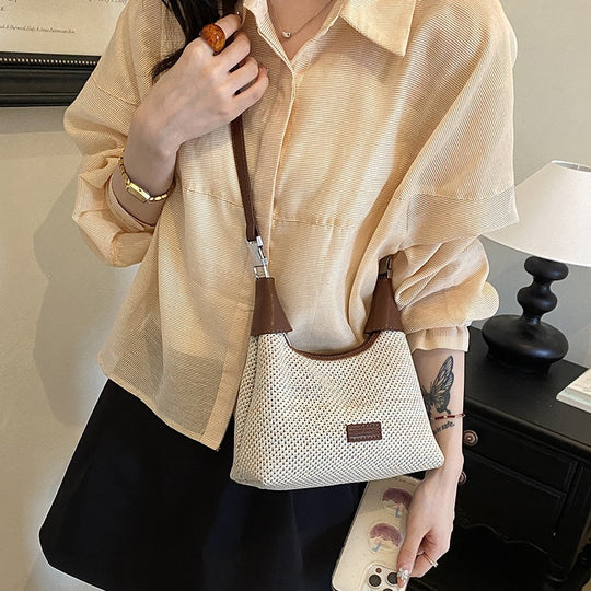 Damen Handtasche mit stilvollem Gewebe Nord Taschen