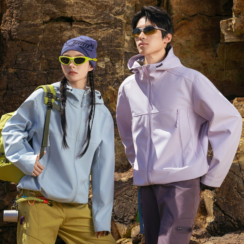 Herren Softshell-Outdoorjacke mit Kapuze, winddicht und wasserabweisend Nord Taschen