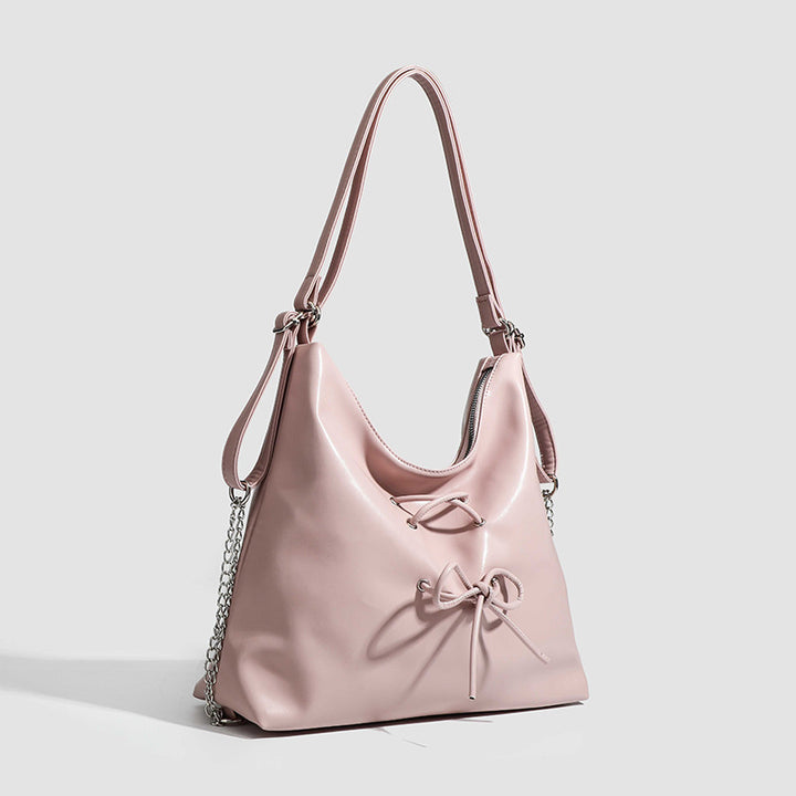 Damen Hobo-Tasche mit verspieltem Kordelzug und metallischen Akzenten Nord Taschen