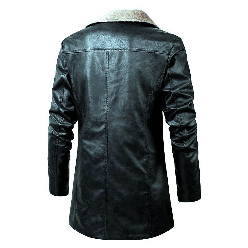 Herren Edle Lammlederjacke mit weichem Innenfutter Nord Taschen