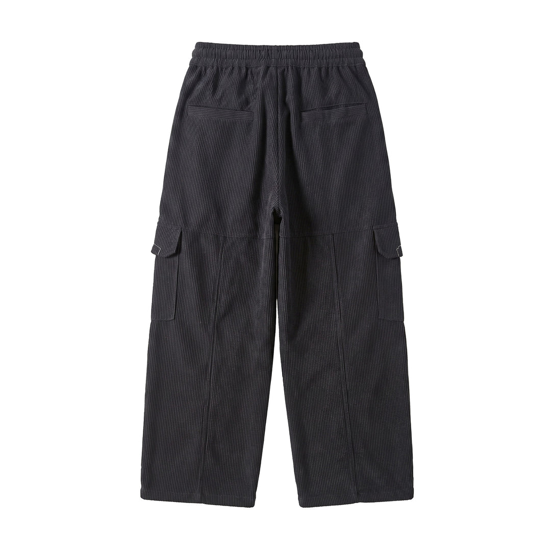 Damen Culotte-Cargo-Shorts aus Cord mit hohem Bund und Kordelzug Nord Taschen