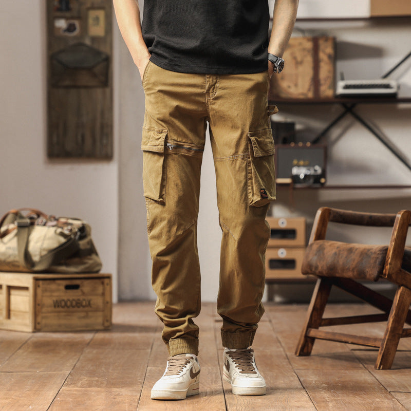 Herren Carpenter-Style Cargohose mit Zip-Knöchel, verstärkten Kniepaneelen und multifunktionalen Taschen Nord Taschen