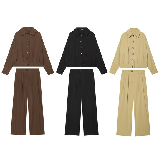 Damen Hochtaillierte Palazzo-Hose mit Bundfalten und seitlichen Eingrifftaschen Nord Taschen