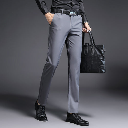 Herren Modern geschnittene Business‑Hose mit Bügelfalte, Stretch und Pflegeleichtem Mischgewebe Nord Taschen