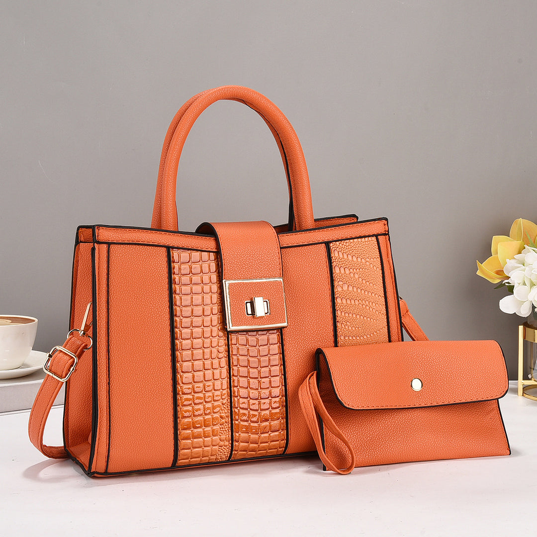 Damen elegante Handtasche mit praktischen Fächern Nord Taschen