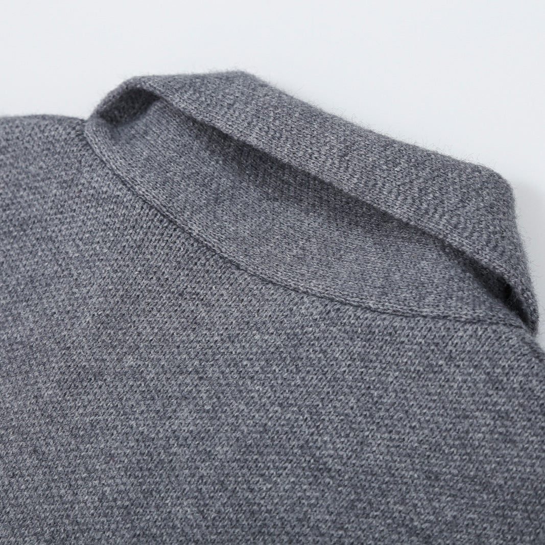 Damen Kurzer Blouson‑Mantel im Cocoon‑Schnitt mit asymmetrischem Schalkragen und Taillengürtel Nord Taschen