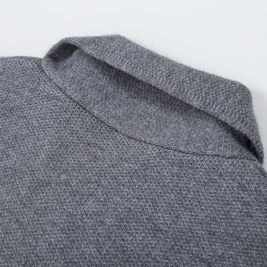 Damen Kurzer Blouson‑Mantel im Cocoon‑Schnitt mit asymmetrischem Schalkragen und Taillengürtel Nord Taschen