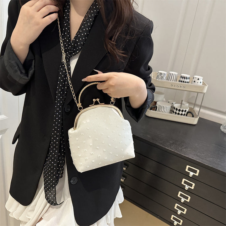 Damenhandtasche mit elegantem Kettenhenkel und strukturiertem Obermaterial Nord Taschen