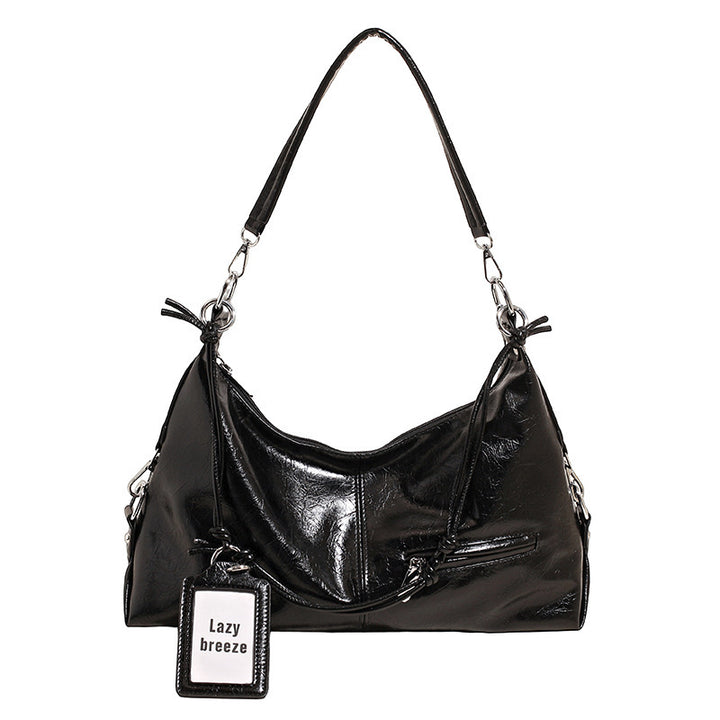 Damen Hobo-Tasche aus hochwertigem Kunstleder mit elegantem Kordelzug Nord Taschen