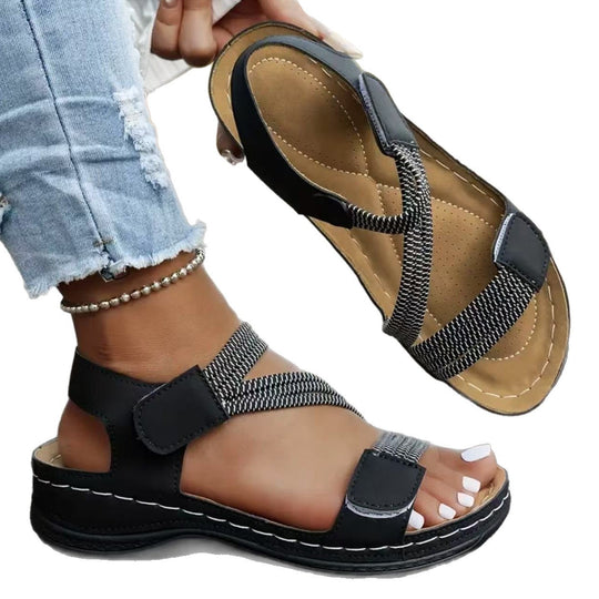 Damen Komfortable Sandalen mit verstellbaren Riemen und anatomischer Fußbettung Nord Taschen