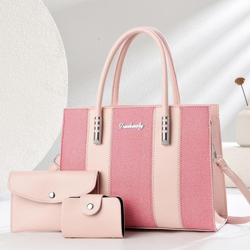 Damen elegante Handtasche mit abnehmbaren Kosmetiktäschchen Nord Taschen