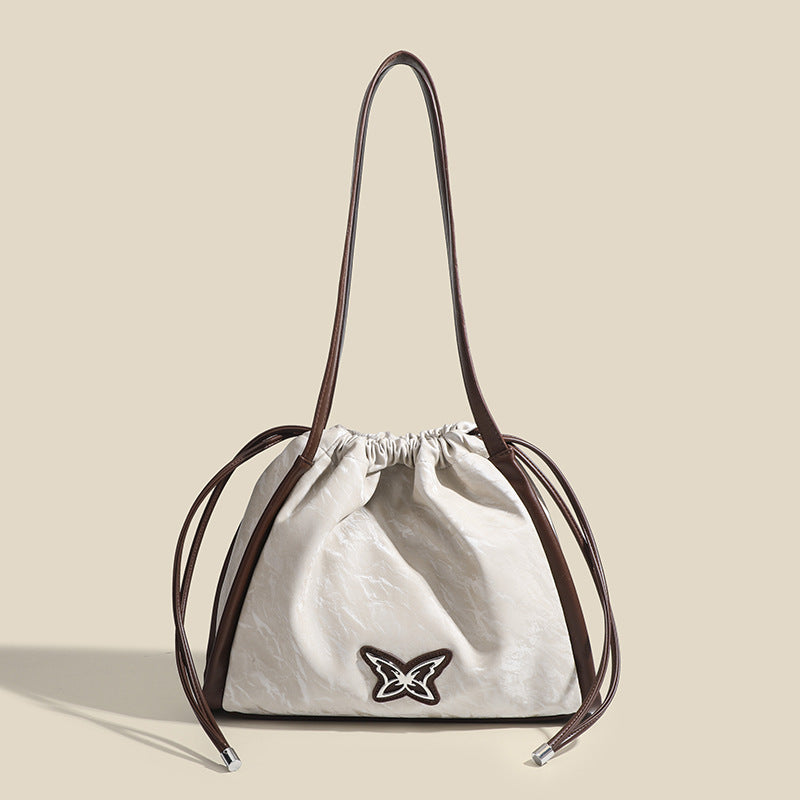 Damen modische Beuteltasche mit raffiniertem Zugband Nord Taschen