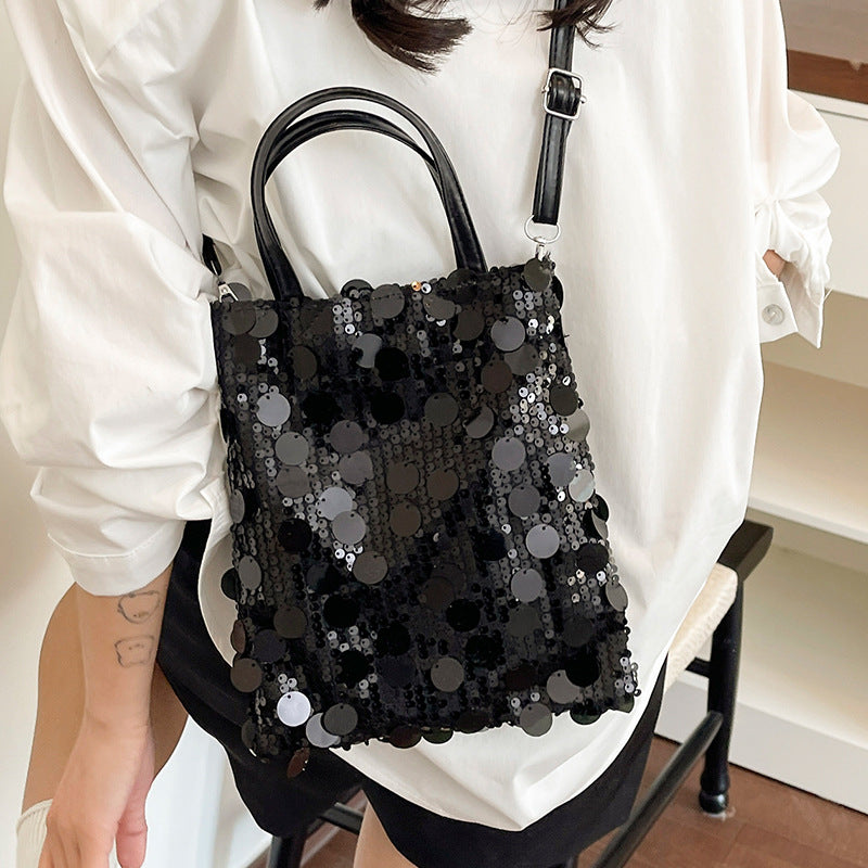 Damen Glitzernde Tasche mit verstellbarem Schulterriemen Nord Taschen