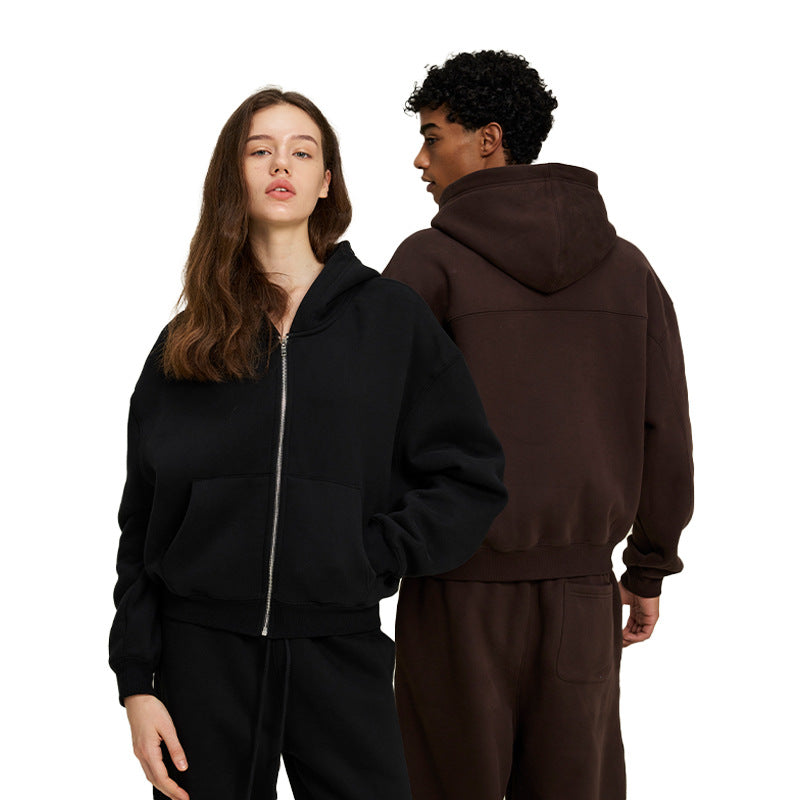Damen Zweiteiliges Lounge-Set mit Cropped Kapuzen-Zipjacke und weiter hochgeschnittener Sweathose Nord Taschen
