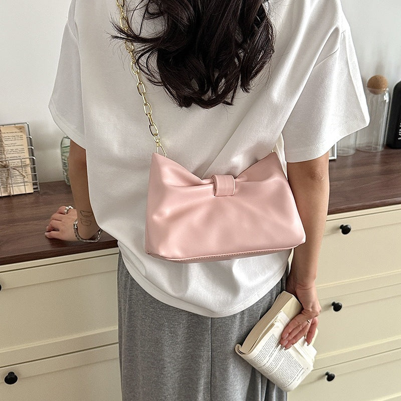 Damen elegante Clutch-Tasche mit edler Schleife Nord Taschen