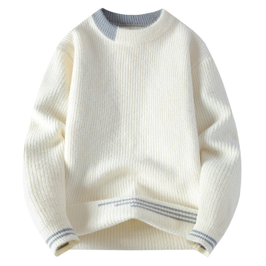 Damen Gemütlicher Strickpullover mit strukturiertem Muster Nord Taschen