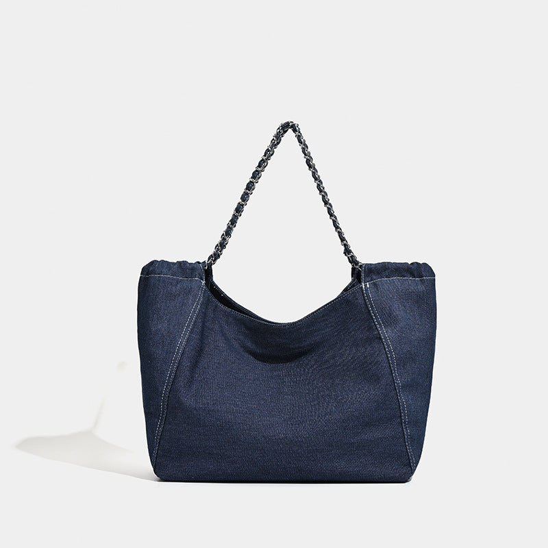Damen praktische Denim Shopper-Tasche Nord Taschen