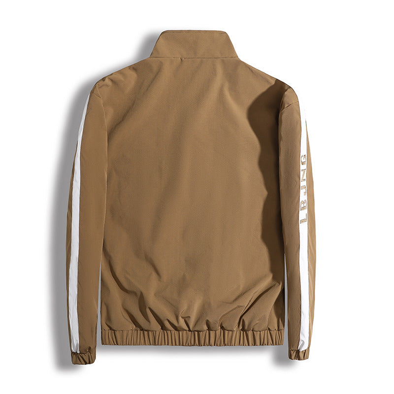Herren Sportliche Übergangsjacke mit hohem Kragen und modernen geometrischen Akzenten Nord Taschen