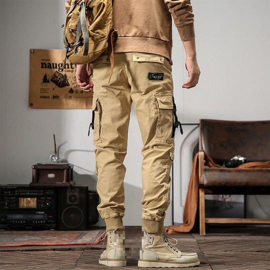Herren Cargo-Jogginghose mit Multifunktions‑Taschen, verstellbaren Riemen & gerippten Bündchen Nord Taschen