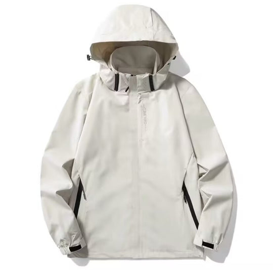 Herren Leichte Softshell-Funktionsjacke mit atmungsaktivem Meshfutter und verstellbarer Kapuze Nord Taschen