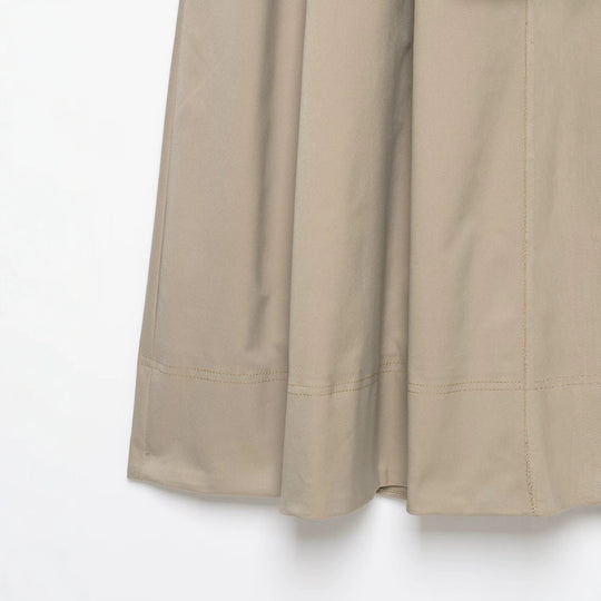 Damen Taillierter Midirock mit Bindegürtel und Teilungsnähten Nord Taschen