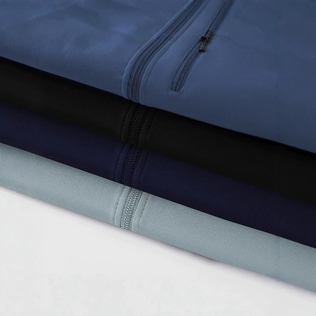Herren Sherpa-gefütterte Softshell-Weste mit Stehkragen und Reißverschlusstaschen Nord Taschen