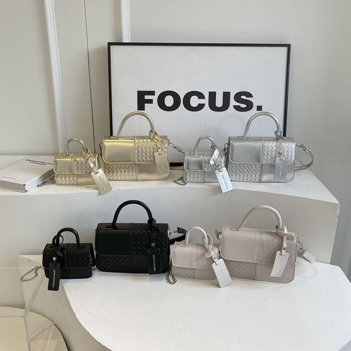 Damen Modische Handtasche mit exklusivem geflochtenem Design Nord Taschen