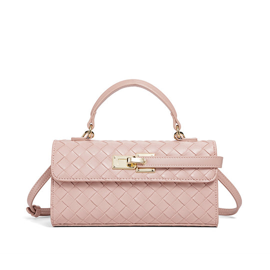 Damen Umhängetasche mit kunstvollem geflochtenem Design und goldenen Akzenten Nord Taschen