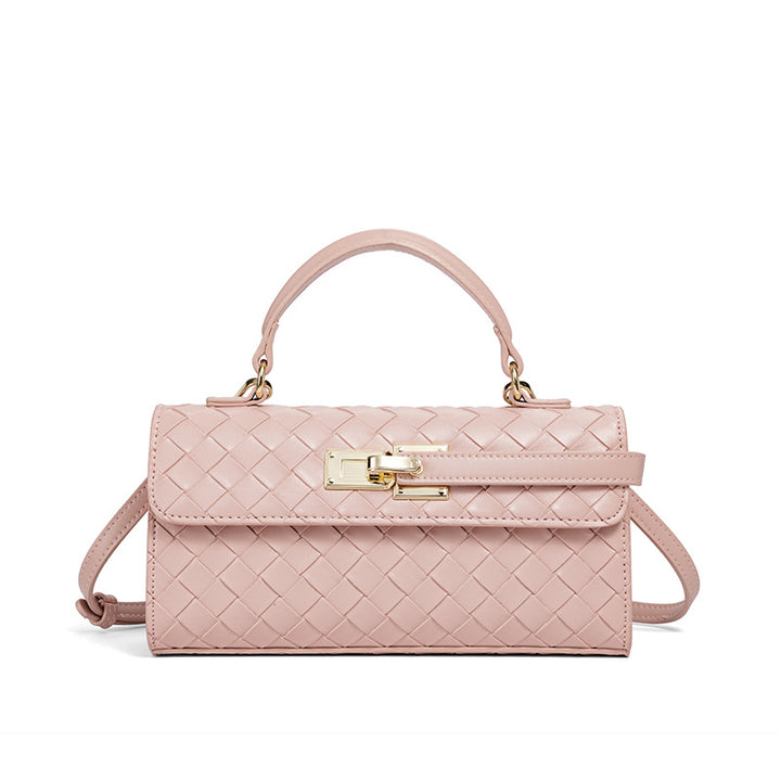 Damen Umhängetasche mit kunstvollem geflochtenem Design und goldenen Akzenten Nord Taschen