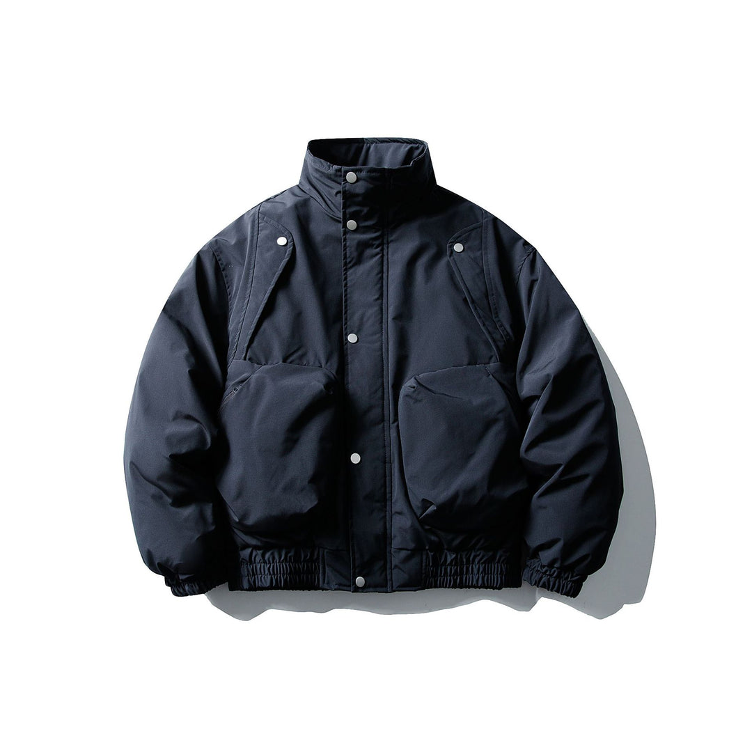 Herren Kurzboxy Thermo‑Bomber mit hohem Stehkragen und aufgesetzten XXL‑Taschen Nord Taschen